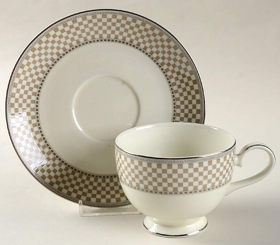 Roman Terrace Footed Cup & Saucer Set by Mikasa-1