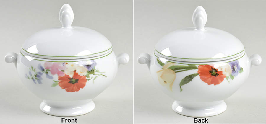 Floribunda Sugar Bowl & Lid by Mikasa-1