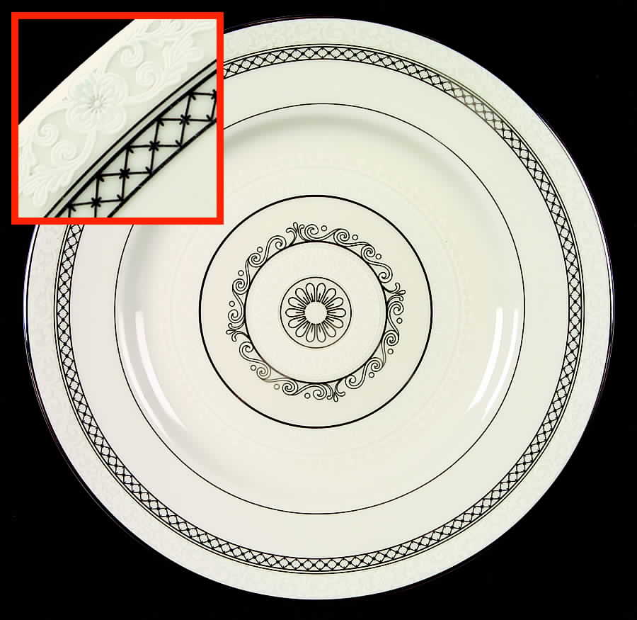 Heirloom Platinum Salad Plate by Mikasa-1