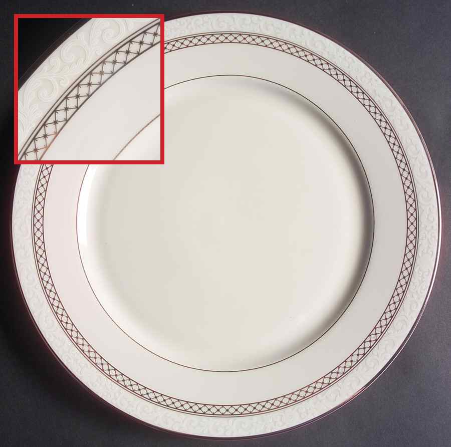 Heirloom Platinum Dinner Plate by Mikasa-1