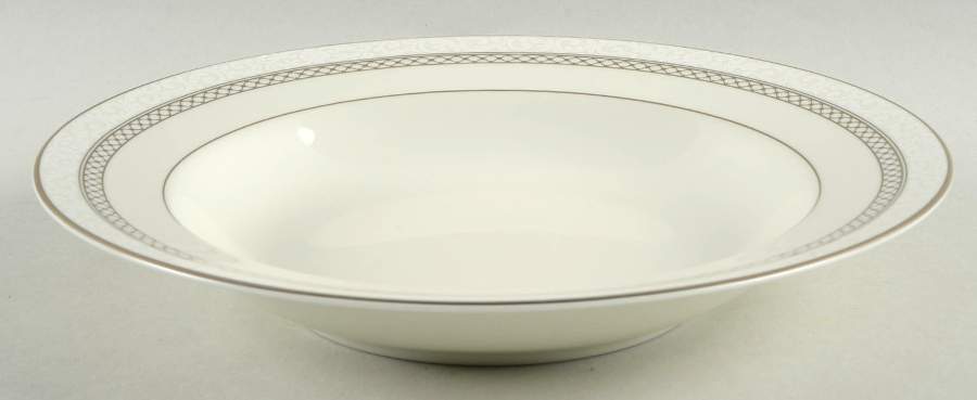 Heirloom Platinum Rim Soup Bowl by Mikasa-1