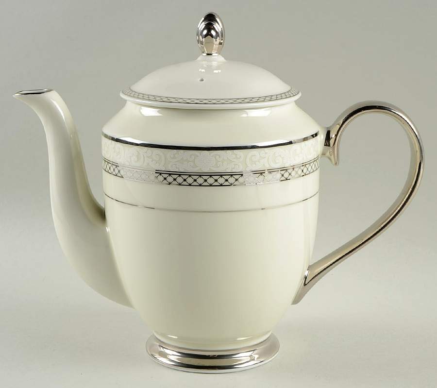 Heirloom Platinum Coffee Pot & Lid by Mikasa-1