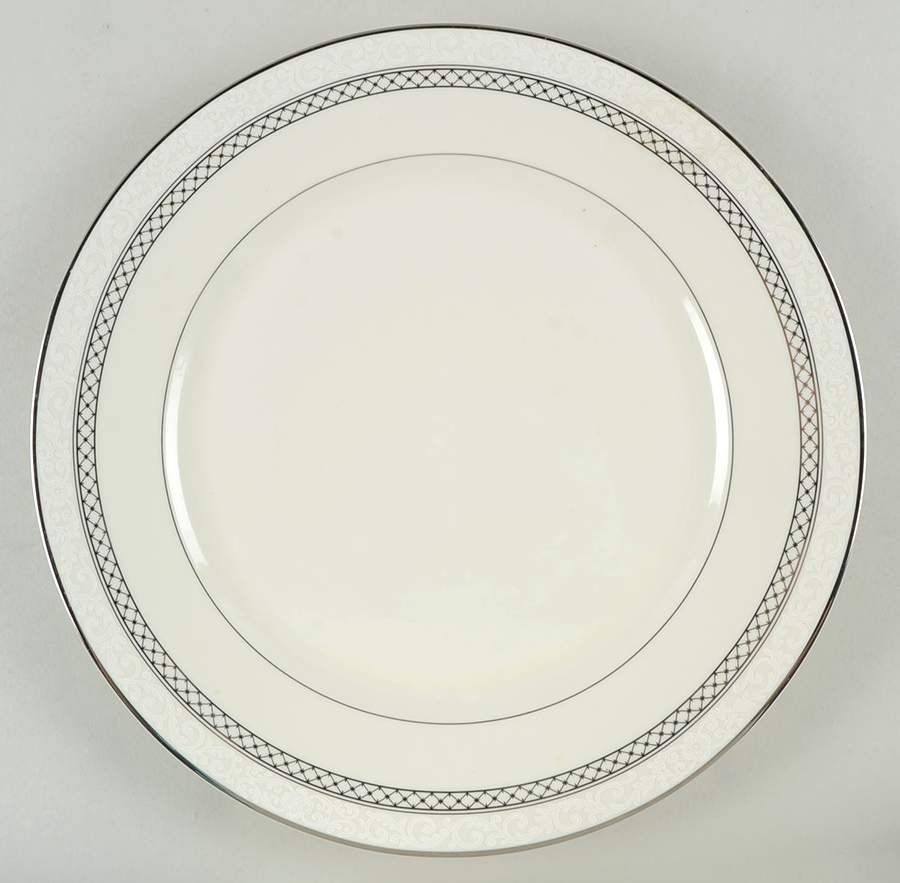 Heirloom Platinum 12" Chop Plate (Round Platter) by Mikasa-1