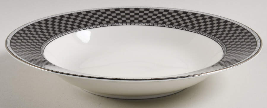Ebony Mosaic Rim Soup Bowl by Mikasa-1