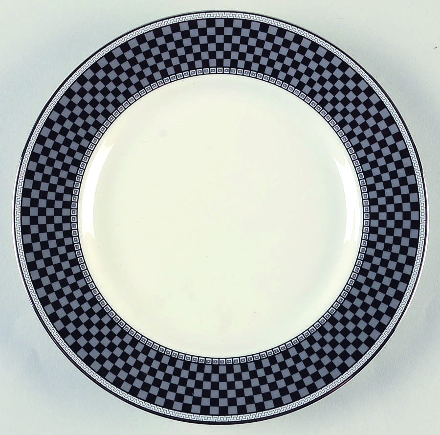 Ebony Mosaic Salad Plate by Mikasa-1