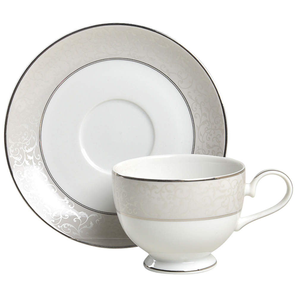 Parchment (Thailand) Footed Cup & Saucer Set by Mikasa-1