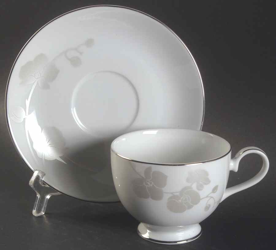 Winsome Footed Cup & Saucer Set by Mikasa-1