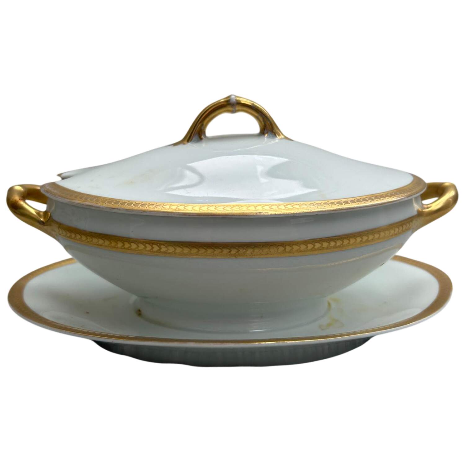 MUE94 Gravy Boat & Lid w/Underplate by Paul Muller-1