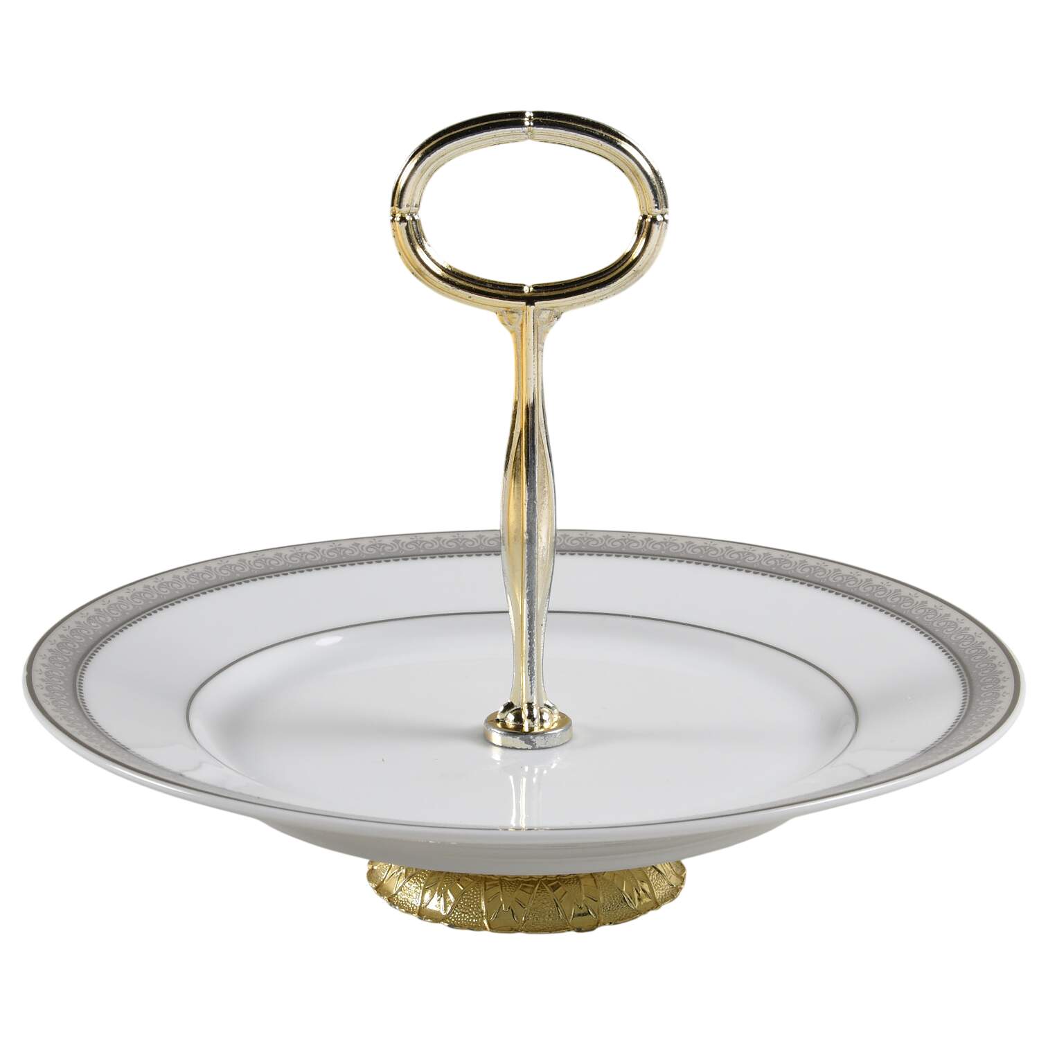 Platinum Crown 6" - 7" Tidbit (from Salad Plate) HC by Mikasa-1