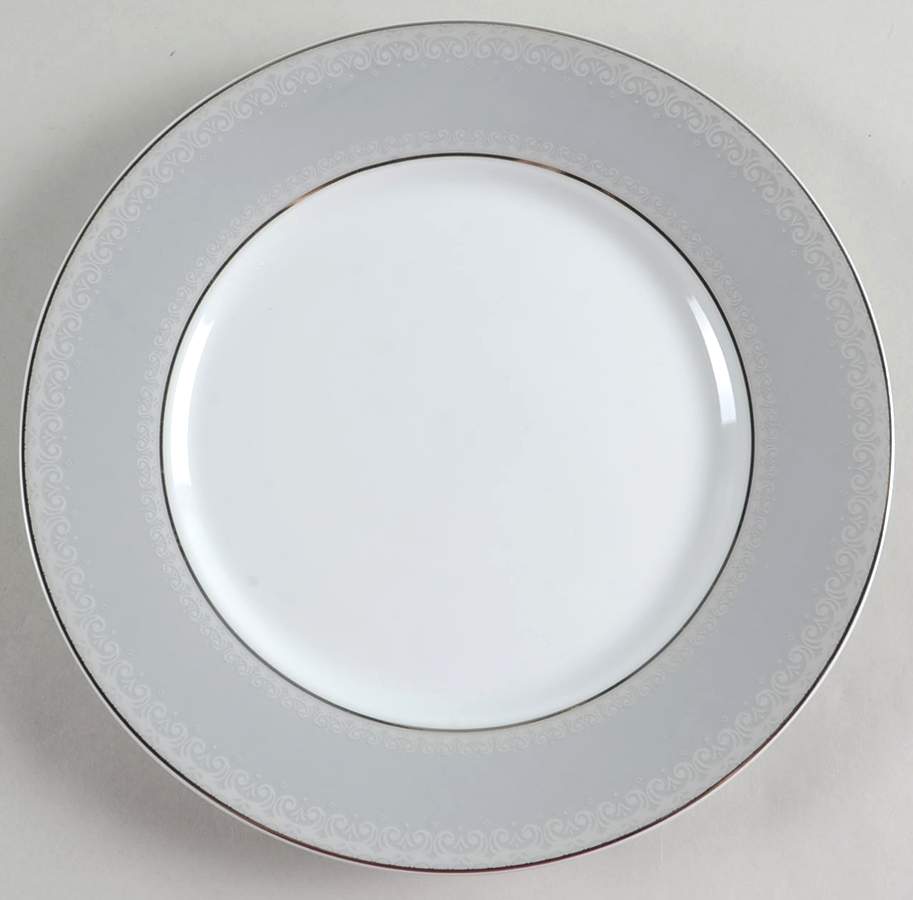 Platinum Crown Accent Luncheon Plate by Mikasa-1