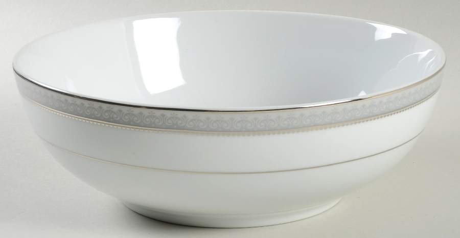 Platinum Crown 9" Round Vegetable Bowl by Mikasa-1