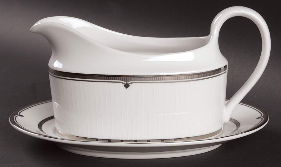 City Lights Gravy Boat & Underplate by Mikasa-1