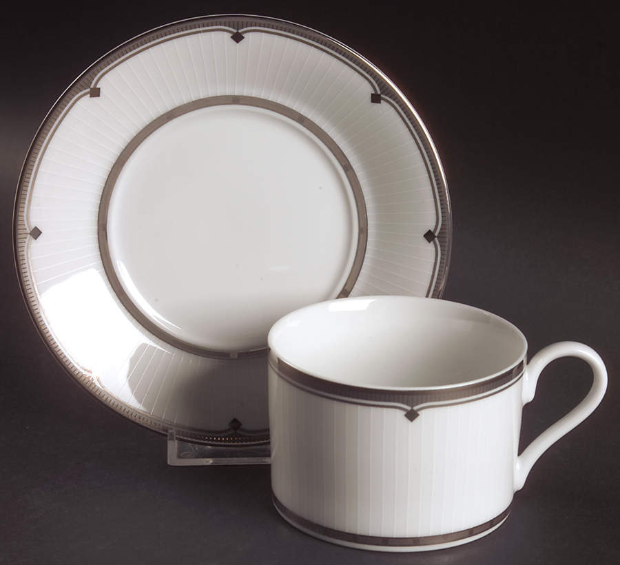 City Lights Flat Cup & Saucer Set by Mikasa-1
