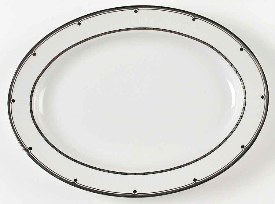 City Lights 14" Oval Serving Platter by Mikasa-1