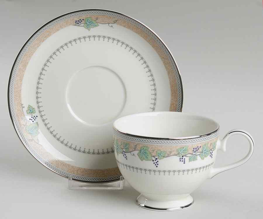 Beaujolias Footed Cup & Saucer Set by Mikasa-1