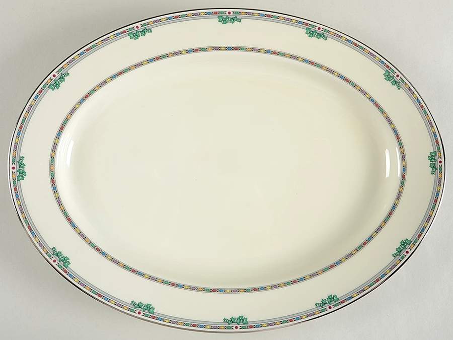 Beacon Hill 15" Oval Serving Platter by Mikasa-1