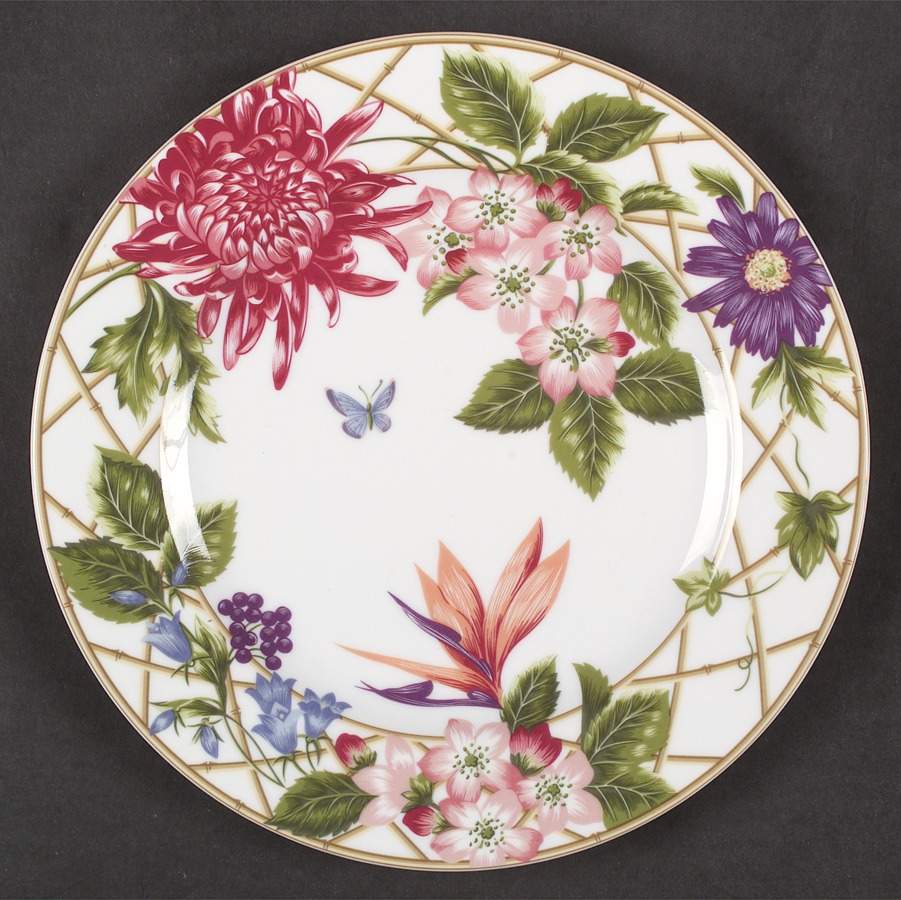 Floral Brocade Salad Plate by Mikasa-1