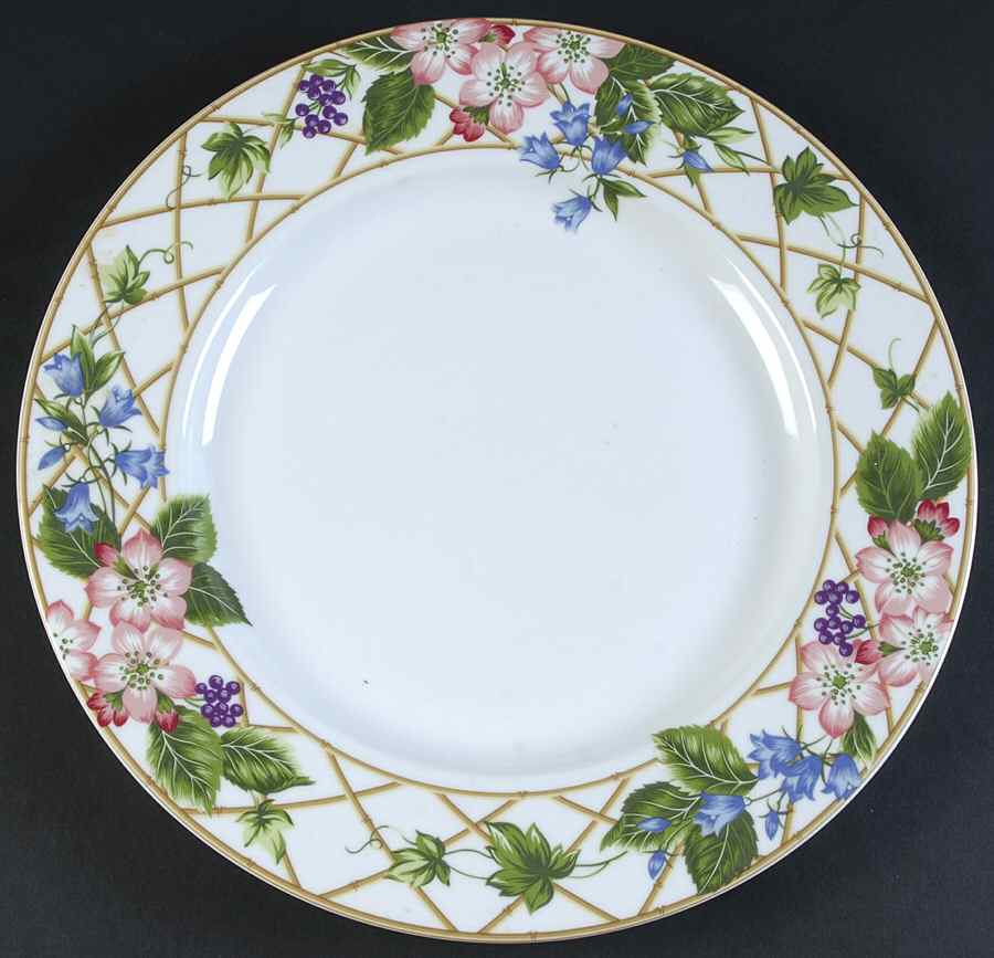 Floral Brocade 12" Chop Plate (Round Platter) by Mikasa-1