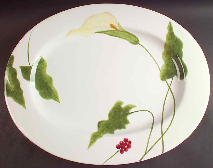 Classic Calla 20" Oval Serving Platter by Mikasa-1