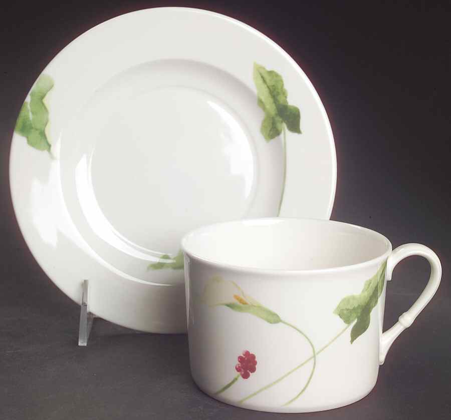 Classic Calla Breakfast Cup & Saucer Set by Mikasa-1