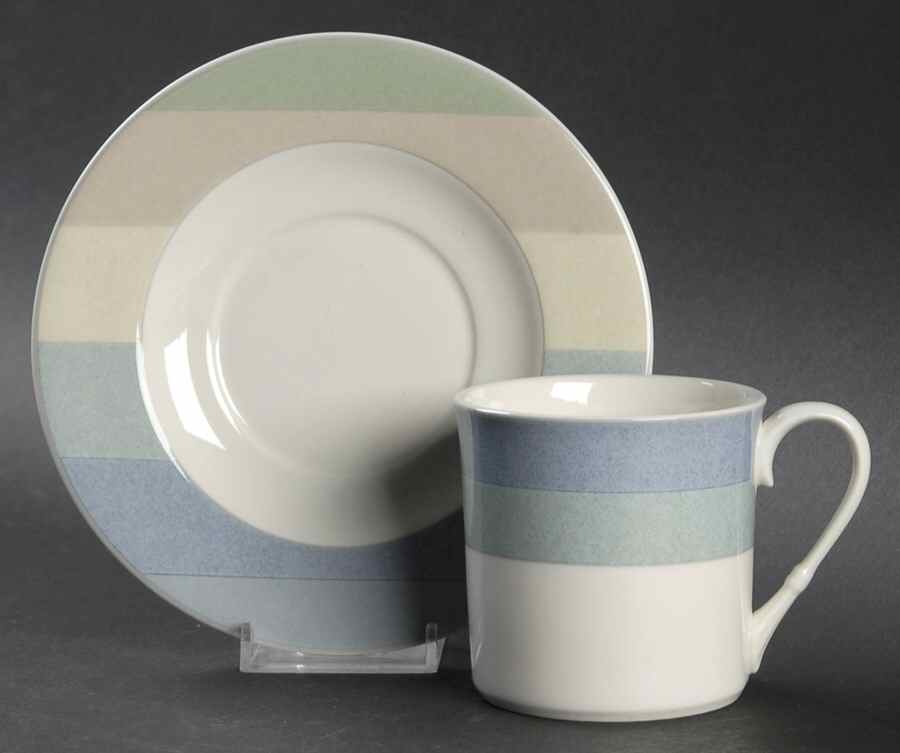 Pastel Parade Flat Cup & Saucer Set by Mikasa-1