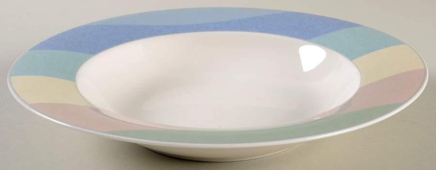 Pastel Parade Large Rim Soup Bowl by Mikasa-1