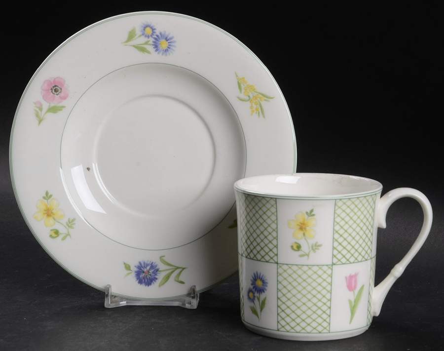 Floral Gallery Flat Cup & Saucer Set by Mikasa-1