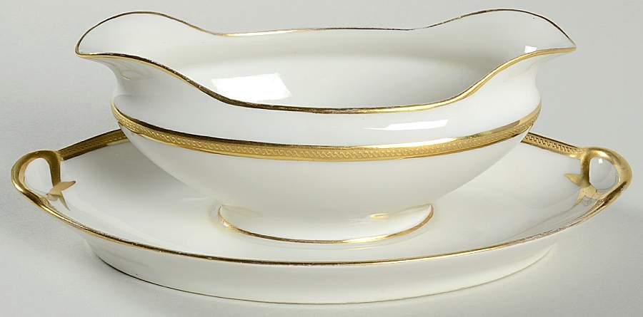 MCY10 Gravy Boat with Attached Underplate by Macy's (China)-1