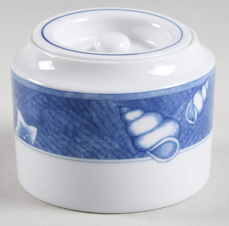 Sea Shore Sugar Bowl & Lid by Mikasa-1