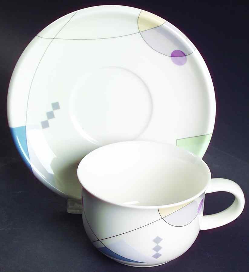 Space Center Flat Cup & Saucer Set by Mikasa-1