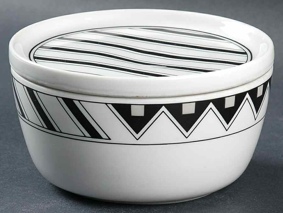 Cutting Edge Sugar Bowl & Lid by Mikasa-1