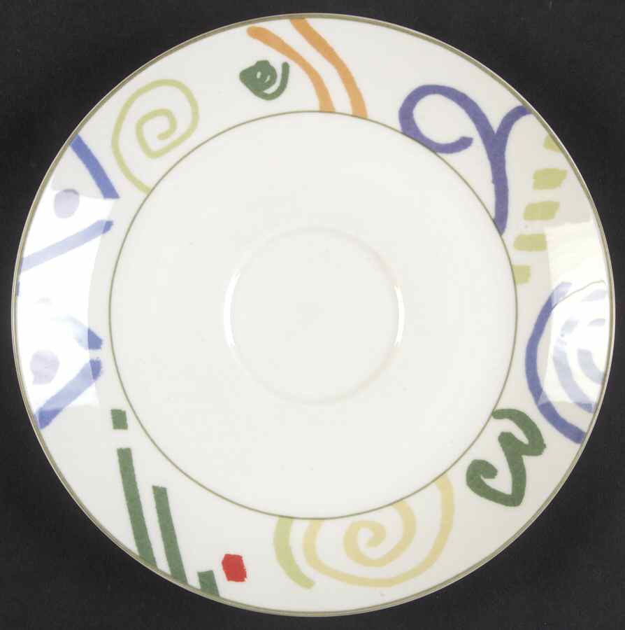 Graffiti Saucer for Breakfast Cup by Mikasa-1