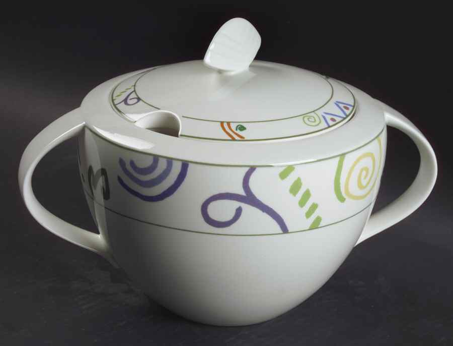 Graffiti Tureen &  Lid by Mikasa-1