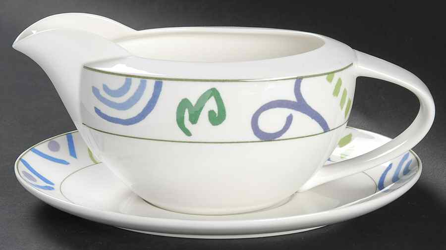 Graffiti Gravy Boat & Underplate by Mikasa-1