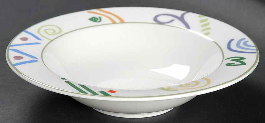 Graffiti Rim Fruit/Dessert (Sauce) Bowl by Mikasa-1