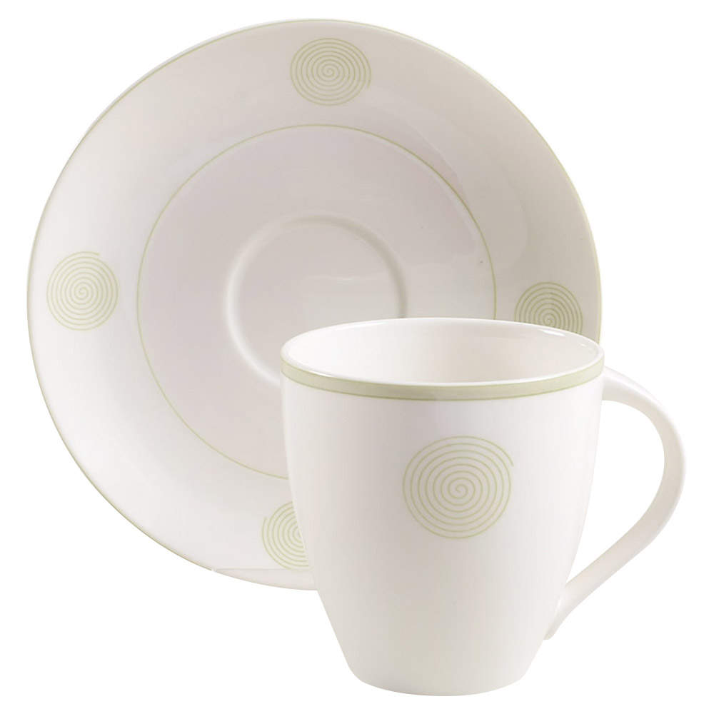 High Point Flat Cup & Saucer Set by Mikasa-1