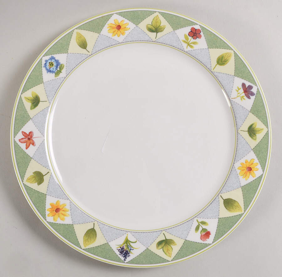 Wood Flowers 12" Chop Plate (Round Platter) by Mikasa-1