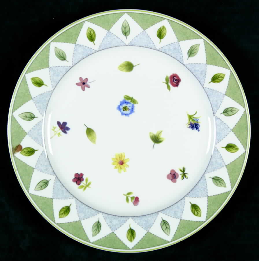 Wood Flowers Salad Plate by Mikasa-1