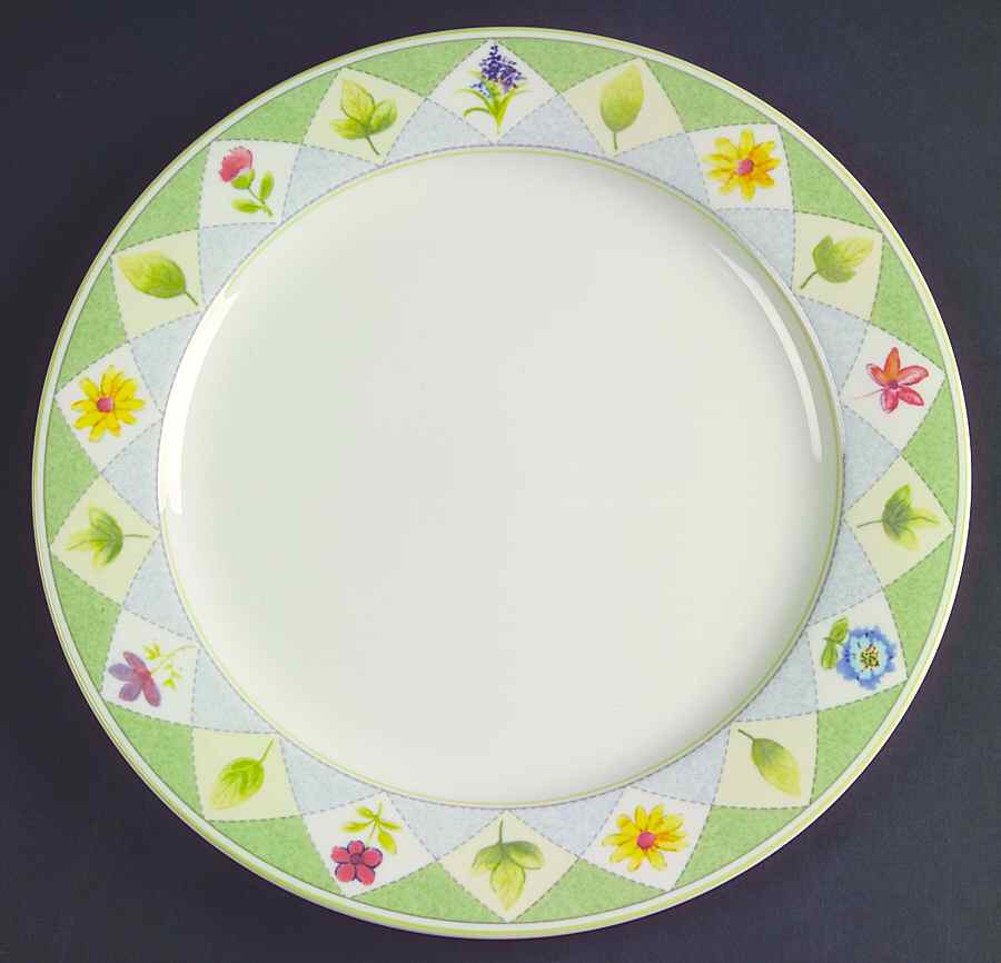 Wood Flowers Dinner Plate by Mikasa-1