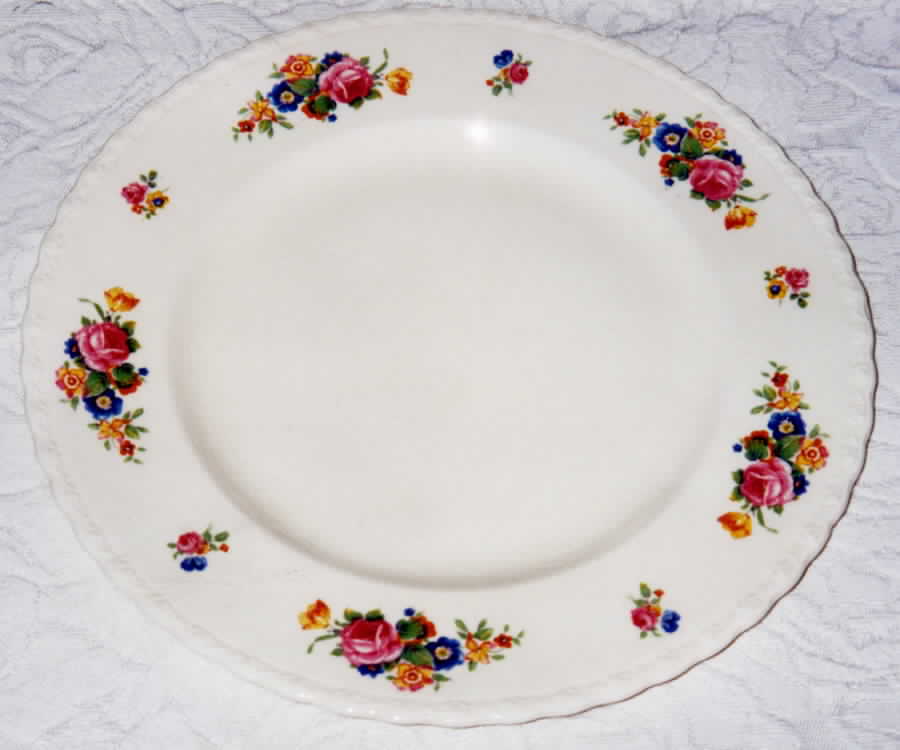 Rose of England Dinner Plate by Myott Staffordshire-1