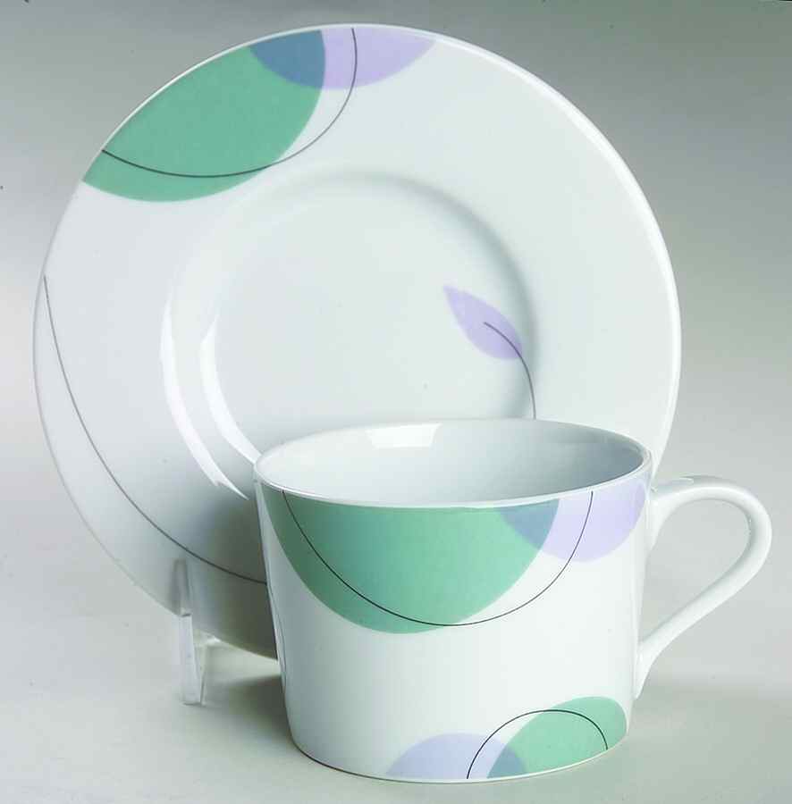 Mondo Flat Cup & Saucer Set by Mikasa-1