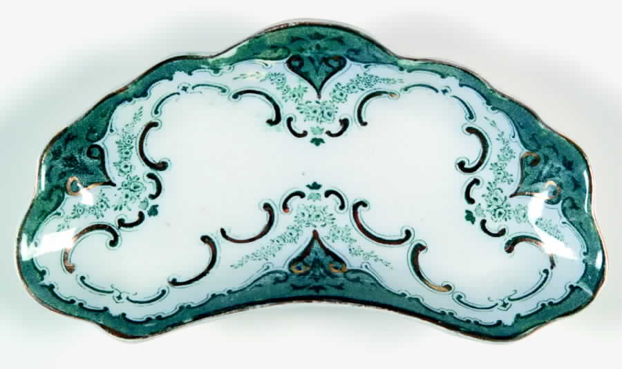 Cambridge Blue Green Bone Dish by Alfred Meakin-1