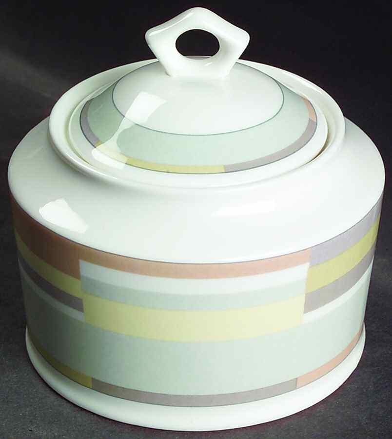 Roulette Sugar Bowl & Lid by Mikasa-1
