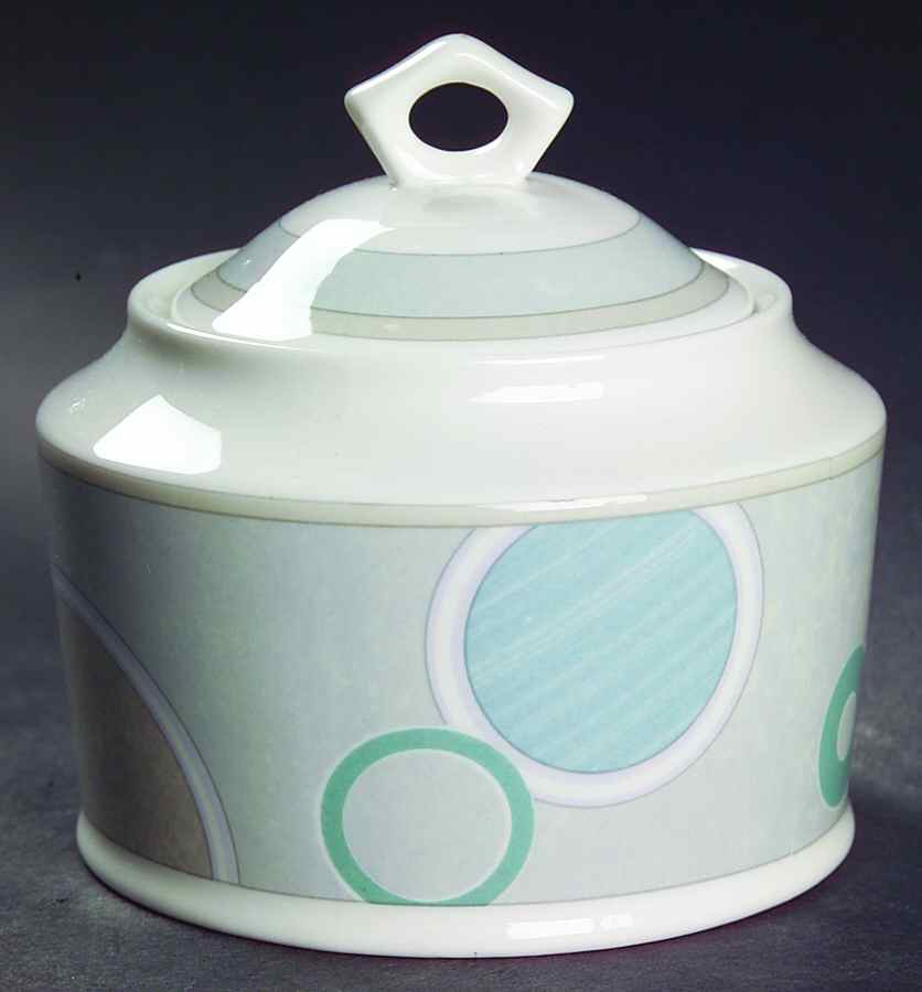 Pastel Sky Sugar Bowl & Lid by Mikasa-1