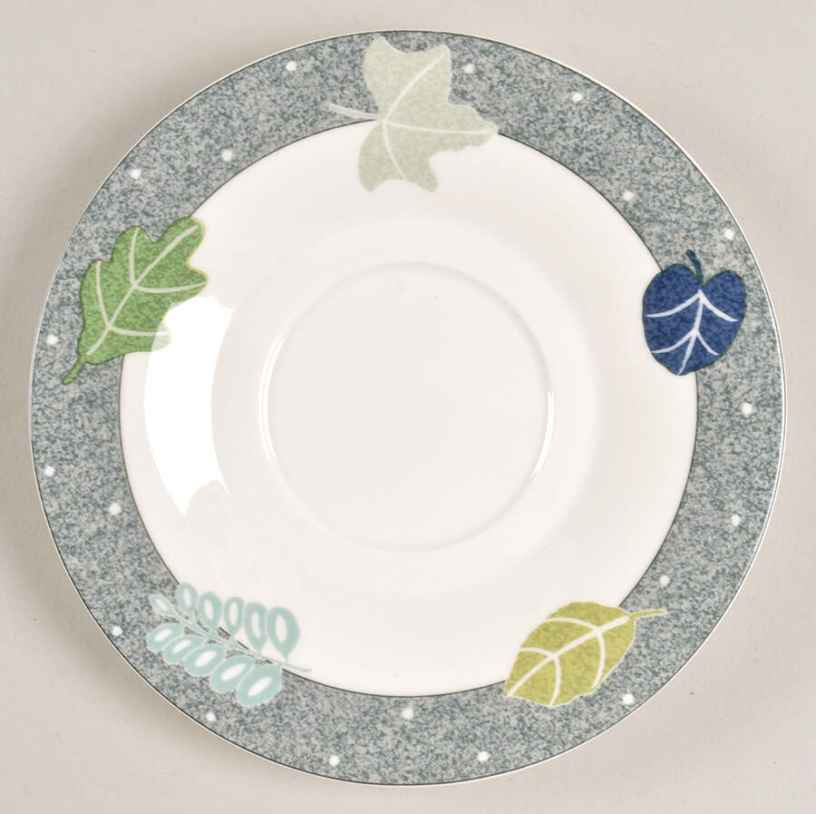 Leaf Poetry Saucer by Mikasa-1