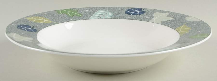 Leaf Poetry Large Rim Soup Bowl by Mikasa-1