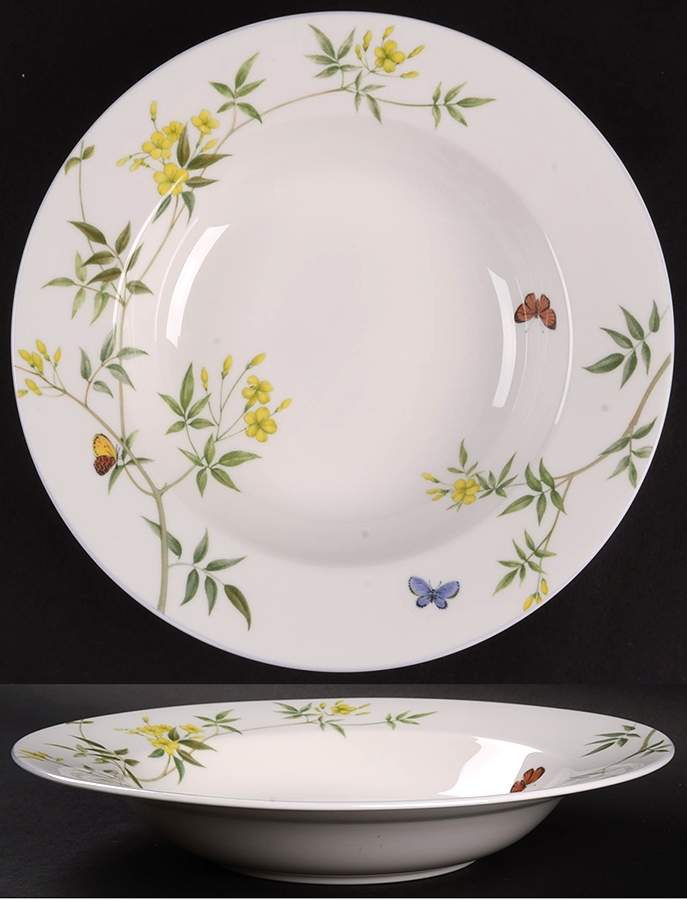 Butterfly Fancy Large Rim Soup Bowl by Mikasa-1