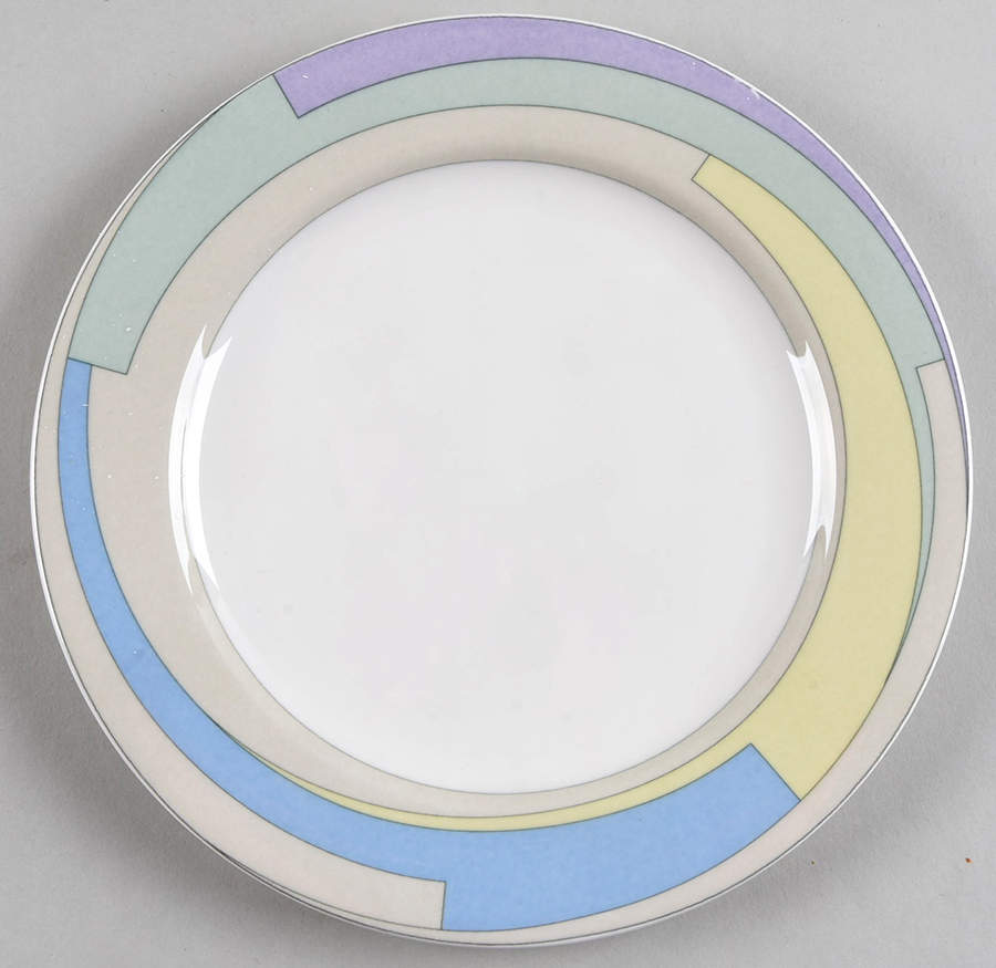 Pastel Wave Salad Plate by Mikasa-1