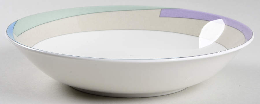 Pastel Wave Coupe Soup Bowl by Mikasa-1