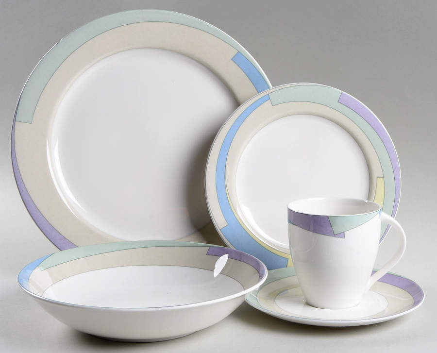 Pastel Wave 5 Piece Place Setting by Mikasa-1